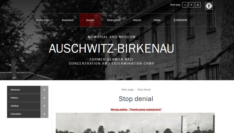 Lire la suite à propos de l’article Auschwitz lance « Stop Denial » : une campagne contre le négationnisme en ligne
